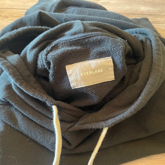 Everlane Black Relaxed Fit Hoodie - Picture 3 of 7